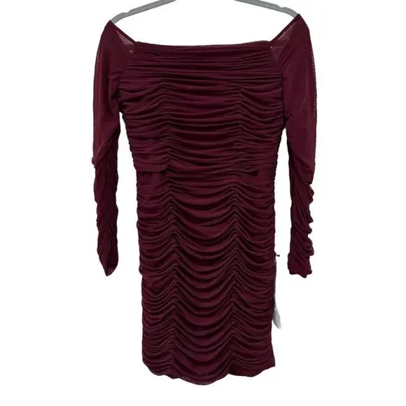 Dress the population Ruched Bodycon Dress women’s size large - Picture 2 of 12